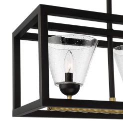 Possini Euro Callan 38" Wide Bronze 4-Light Rectangular Island Pendant -Famous Lighting Store possini euro callan 38 inch wide bronze 4 light rectangular island pendant 91v25views1