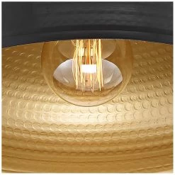 Possini Euro Camden 15 3/4" Wide Black And Warm Brass Ceiling Pendant -Famous Lighting Store possini euro camden 15 and three quarter inch wide black and warm brass ceiling pendant 54a29views2