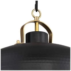 Possini Euro Camden 15 3/4" Wide Black And Warm Brass Ceiling Pendant -Famous Lighting Store possini euro camden 15 and three quarter inch wide black and warm brass ceiling pendant 54a29views3
