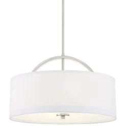 Possini Euro Carina 20" Wide Brushed Nickel Pendant Light -Famous Lighting Store possini euro carina 20 inch wide brushed nickel pendant light 46f58