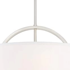 Possini Euro Carina 20" Wide Brushed Nickel Pendant Light -Famous Lighting Store possini euro carina 20 inch wide brushed nickel pendant light 46f58views2