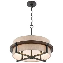 Possini Euro Castille 22" Wide Bronze Rustic Modern Pendant Light -Famous Lighting Store possini euro castille 22 inch wide bronze rustic modern pendant light 1g894views4