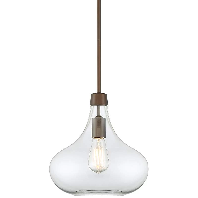 Possini Euro Cecil 11" Wide Bronze Mini Pendant 4 Possini Euro Cecil 11" Wide Bronze Mini Pendant - Image 2