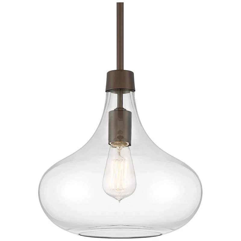 Possini Euro Cecil 11" Wide Bronze Mini Pendant 5 Possini Euro Cecil 11" Wide Bronze Mini Pendant - Image 3