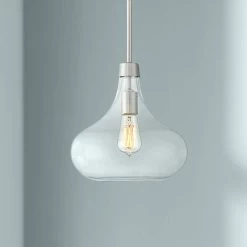 Possini Euro Cecil 11" Wide Brushed Nickel Mini Pendant