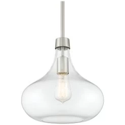 Possini Euro Cecil 11" Wide Brushed Nickel Mini Pendant -Famous Lighting Store possini euro cecil 11 inch wide brushed nickel mini pendant 45c66views1