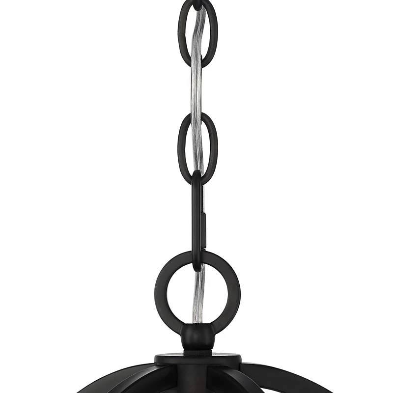 Possini Euro Clara 26 1/2" Wide Black And Soft Gold 5-Light Chandelier 6 Possini Euro Clara 26 1/2" Wide Black And Soft Gold 5-Light Chandelier - Image 4