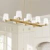 Possini Euro Costa Mesa 42" Wide 8-Light Modern Gold Island Chandelier