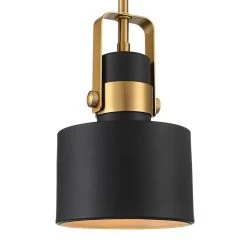 Possini Euro Courtney 6 1/2" Wide Black And Gold Mini Pendant Light -Famous Lighting Store possini euro courtney 6 and one half inch wide black and gold mini pendant light 64t23views1