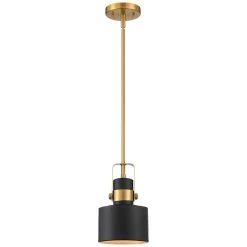 Possini Euro Courtney 6 1/2" Wide Black And Gold Mini Pendant Light -Famous Lighting Store possini euro courtney 6 and one half inch wide black and gold mini pendant light 64t23views3