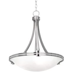 Possini Euro Deco Brushed Nickel 3-Light Swag Chandelier -Famous Lighting Store possini euro deco brushed nickel 3 light swag chandelier 30n19views5