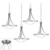 Possini Euro Deco Brushed Nickel 4-Light Swag Chandelier -Famous Lighting Store possini euro deco brushed nickel 4 light swag chandelier 30n40