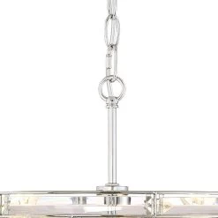 Possini Euro Ebbets 18" Wide Chrome Round Pendant Light -Famous Lighting Store possini euro ebbets 18 inch wide chrome round pendant light 9h360views2