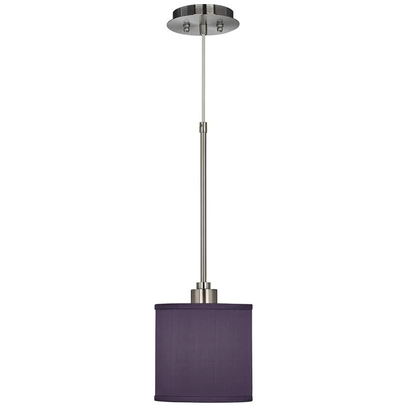 Possini Euro Eggplant Purple 7"Wide Mini Pendant Light 4 Possini Euro Eggplant Purple 7"Wide Mini Pendant Light - Image 2