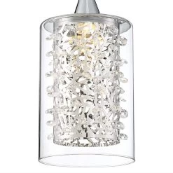 Possini Euro Enya 5 1/2" Wide Modern Chrome LED Mini Pendant -Famous Lighting Store possini euro enya 5 and one half inch wide modern chrome led mini pendant 39h44views1