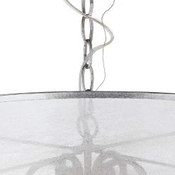 Possini Euro Farina 23" Wide Organza Silver Pendant Light -Famous Lighting Store possini euro farina 23 inch wide organza silver pendant light w9781views2