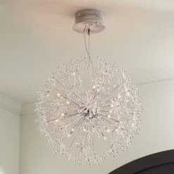 Possini Euro Felicity 25 1/2" Wide Modern Chrome Flower Light Pendant -Famous Lighting Store possini euro felicity 25 and one half inch wide modern chrome flower light pendant 2t049cropped