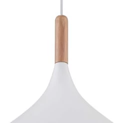 Possini Euro Felton 13" Wide White And Wood Modern Mini Pendant -Famous Lighting Store possini euro felton 13 inch wide white and wood modern mini pendant 1g925views2