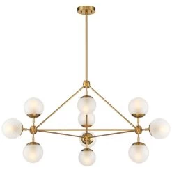 Possini Euro Gable 40 1/2" Wide Soft Gold Modern 10-Light Chandelier -Famous Lighting Store possini euro gable 40 and one half inch wide soft gold modern 10 light chandelier 97h35views4