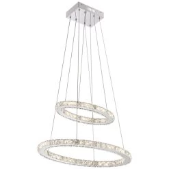 Possini Euro Glenna 23 3/4" Wide Chrome 2-Ring LED Pendant Light 13 Possini Euro Glenna 23 3/4" Wide Chrome 2-Ring LED Pendant Light -Famous Lighting Store possini euro glenna 23 and three quarter inch wide chrome 2 ring led pendant light 64x10views4