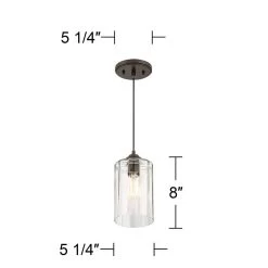 Possini Euro Hawthorne 5 1/4" Wide Bronze LED Mini Pendant -Famous Lighting Store possini euro hawthorne 5 and one quarter inch wide bronze led mini pendant 24w35views4