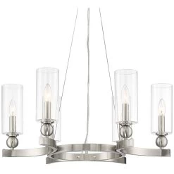 Possini Euro Hobbes 24 1/4" Wide Satin Nickel 6-Light Ring Chandelier 9 Possini Euro Hobbes 24 1/4" Wide Satin Nickel 6-Light Ring Chandelier -Famous Lighting Store possini euro hobbes 24 and one quarter inch wide satin nickel 6 light ring chandelier 91x48