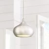 Possini Euro Holland 7 1/2" Wide Satin Nickel Modern LED Mini Pendant -Famous Lighting Store possini euro holland 7 and one half inch wide satin nickel modern led mini pendant 9j289cropped