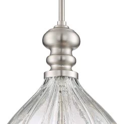 Possini Euro Houten 11 1/2" Wide Nickel And Handcrafted Glass Pendant -Famous Lighting Store possini euro houten 11 and one half inch wide nickel and handcrafted glass pendant 45a83views1