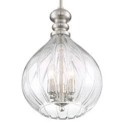 Possini Euro Houten 11 1/2" Wide Nickel And Handcrafted Glass Pendant -Famous Lighting Store possini euro houten 11 and one half inch wide nickel and handcrafted glass pendant 45a83views3