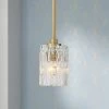 Possini Euro Icelight 5 1/2" Wide Warm Brass Mini Pendant