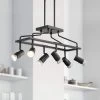 Possini Euro James 23 3/4" Wide Gloss Black 6-Light Island Chandelier