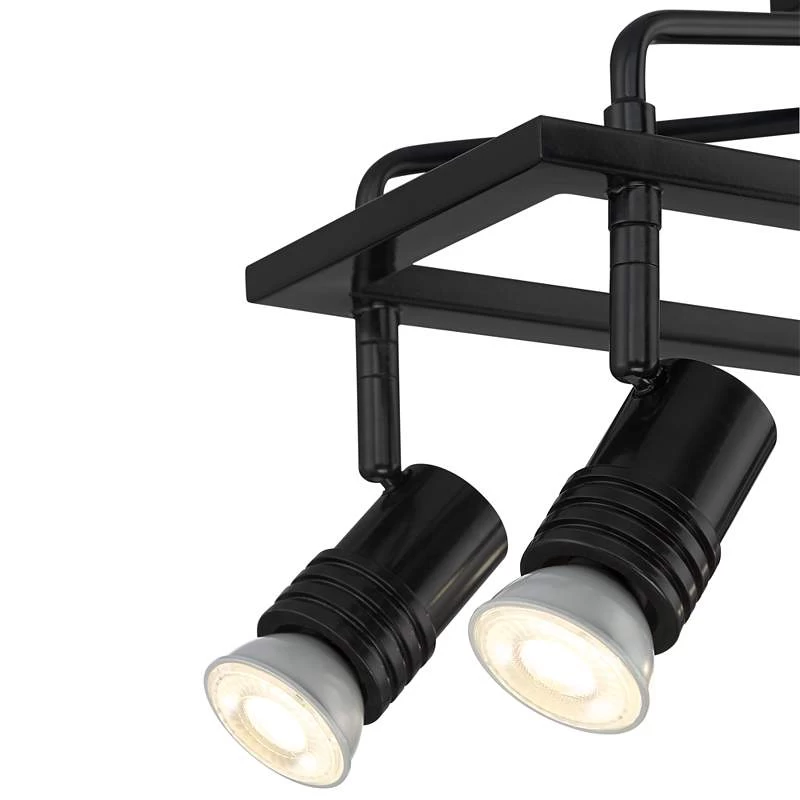 Possini Euro James 23 3/4" Wide Gloss Black 6-Light Island Chandelier 5 Possini Euro James 23 3/4" Wide Gloss Black 6-Light Island Chandelier - Image 3