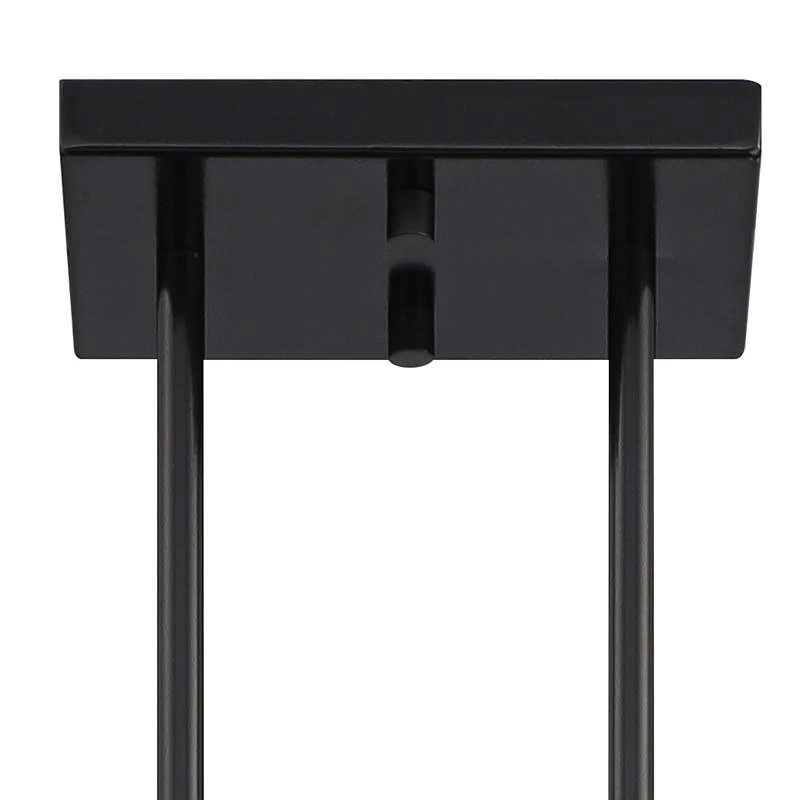 Possini Euro James 23 3/4" Wide Gloss Black 6-Light Island Chandelier 6 Possini Euro James 23 3/4" Wide Gloss Black 6-Light Island Chandelier - Image 4