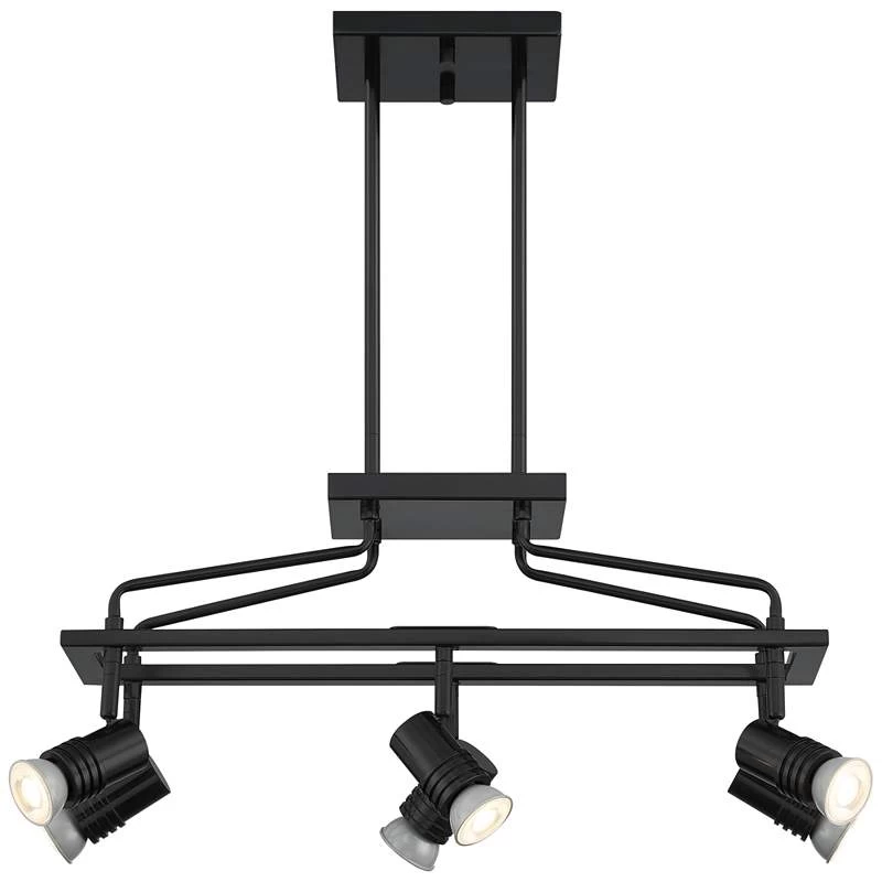 Possini Euro James 23 3/4" Wide Gloss Black 6-Light Island Chandelier 7 Possini Euro James 23 3/4" Wide Gloss Black 6-Light Island Chandelier - Image 5