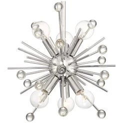 Possini Euro Janae 12" Wide Polished Nickel Sputnik Pendant -Famous Lighting Store possini euro janae 12 inch wide polished nickel sputnik pendant 45c50views2