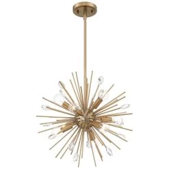 Possini Euro Janae 18" Wide Antique Gold Sputnik Pendant Light -Famous Lighting Store possini euro janae 18 inch wide antique gold sputnik pendant light 46f80views4
