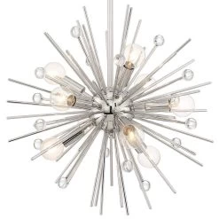 Possini Euro Janae 18" Wide Polished Nickel Pendant Light -Famous Lighting Store possini euro janae 18 inch wide polished nickel pendant light 46f82views2