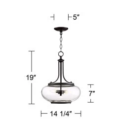 Possini Euro Largo 14 1/4"W Oil-Rubbed Bronze 3-Light Pendant Light -Famous Lighting Store possini euro largo 14 and one quarter inchw oil rubbed bronze 3 light pendant light 24r75views4