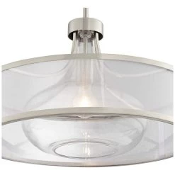 Possini Euro Layne 19 1/4" Wide Brushed Nickel Pendant Light -Famous Lighting Store possini euro layne 19 and one quarter inch wide brushed nickel pendant light 40t55views1