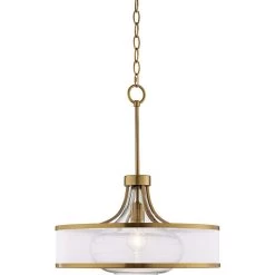 Possini Euro Layne 19" Wide Warm Antique Gold Pendant Light -Famous Lighting Store possini euro layne 19 inch wide warm antique gold pendant light 23n44views4