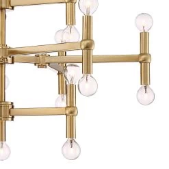 Possini Euro Marya 32" Wide Satin Brass 24-Light Chandelier -Famous Lighting Store possini euro marya 32 inch wide satin brass 24 light chandelier 15a84views1