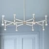 Possini Euro Marya 37 3/4" Wide Brushed Nickel 16-Light Chandelier 2 Possini Euro Marya 37 3/4" Wide Brushed Nickel 16-Light Chandelier -Famous Lighting Store possini euro marya 37 and three quarter inch wide brushed nickel 16 light chandelier 40w54cropped