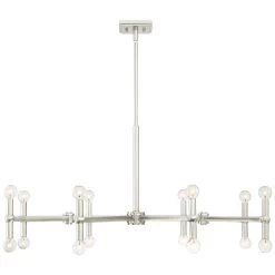 Possini Euro Marya 37 3/4" Wide Brushed Nickel 16-Light Chandelier -Famous Lighting Store possini euro marya 37 and three quarter inch wide brushed nickel 16 light chandelier 40w54views3