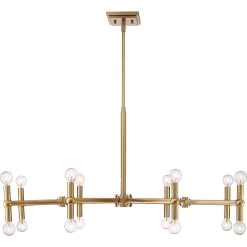 Possini Euro Marya 37" Wide Satin Brass 16-Light Modern Chandelier -Famous Lighting Store possini euro marya 37 inch wide satin brass 16 light modern chandelier 15a85views2