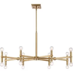 Possini Euro Marya 37" Wide Satin Brass 16-Light Modern Chandelier -Famous Lighting Store possini euro marya 37 inch wide satin brass 16 light modern chandelier 15a85views3