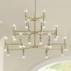 Possini Euro Marya 41 1/2"W Satin Brass 3-Tier Chandelier -Famous Lighting Store possini euro marya 41 and one half inchw satin brass 3 tier chandelier 656n1cropped