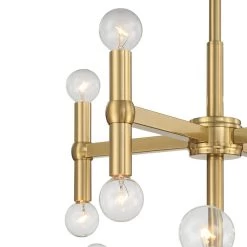 Possini Euro Marya 41 1/2"W Satin Brass 48-Light Chandelier -Famous Lighting Store possini euro marya 41 and one half inchw satin brass 48 light chandelier 657n1views1