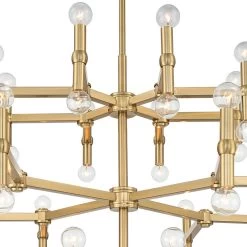 Possini Euro Marya 41 1/2"W Satin Brass 48-Light Chandelier -Famous Lighting Store possini euro marya 41 and one half inchw satin brass 48 light chandelier 657n1views3