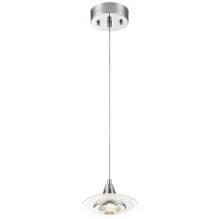 Possini Euro Menos 6 1/4" Wide Chrome LED Mini Pendant Light -Famous Lighting Store possini euro menos 6 and one quarter inch wide chrome led mini pendant light 2r937views4