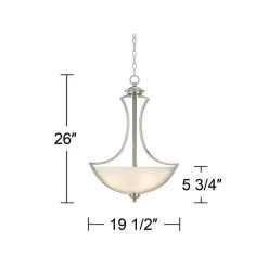 Possini Euro Milbury 19 1/2" Wide Bowl Pendant Chandelier 13 Possini Euro Milbury 19 1/2" Wide Bowl Pendant Chandelier -Famous Lighting Store possini euro milbury 19 and one half inch wide bowl pendant chandelier t4851views4